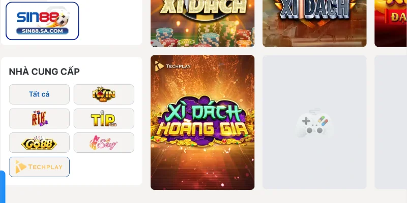 Các thương hiệu hàng đầu hợp tác với sảnh game bài tại Sin88